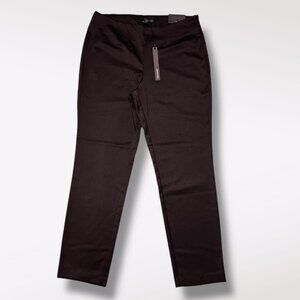 Black Dress Pants Ankle Stretch Career Work Slacks NWT Harve Benard Size 8